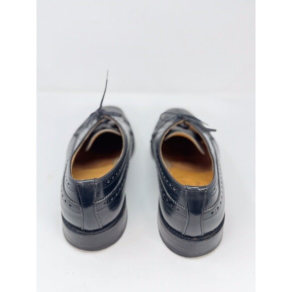 Loake Jones Mens Dress Shoes Black Leather Braemar Brogues Derby Wingtip US 10.5 main image 8